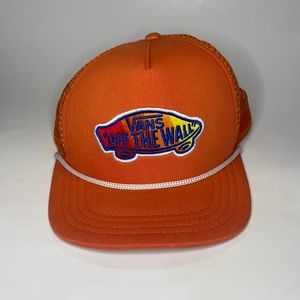 Vans off the wall hat SnapBack / trucker orange